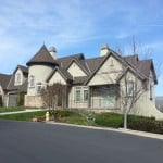 Exterior painting, large home
