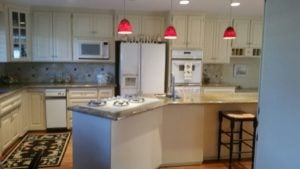 Kitchen from stain to paint grade